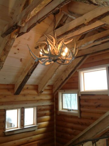 antler chandelier