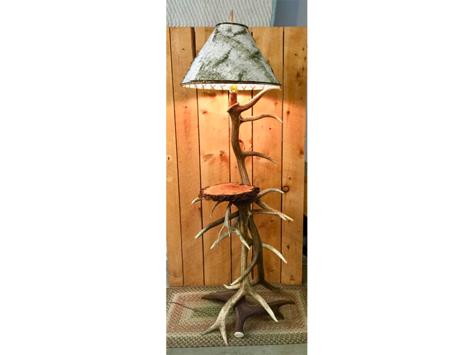 S Mad River Antler, Elk Antler Table Lamp