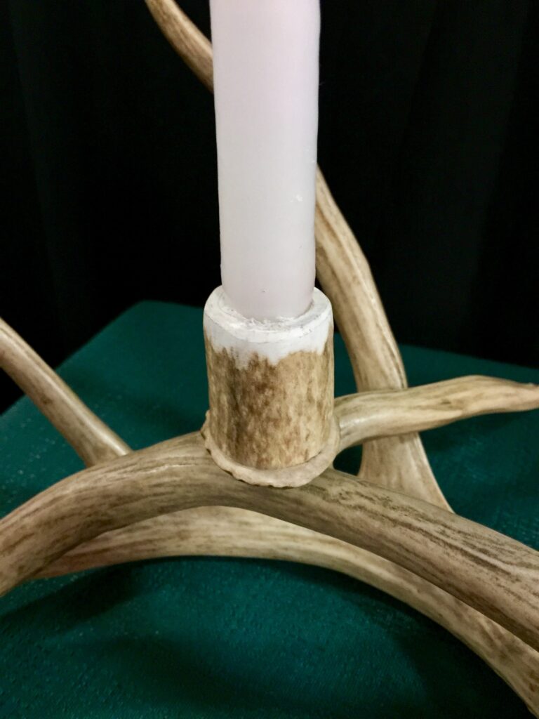 Real Deer Antler Taper Candle Holder Mad River Antler