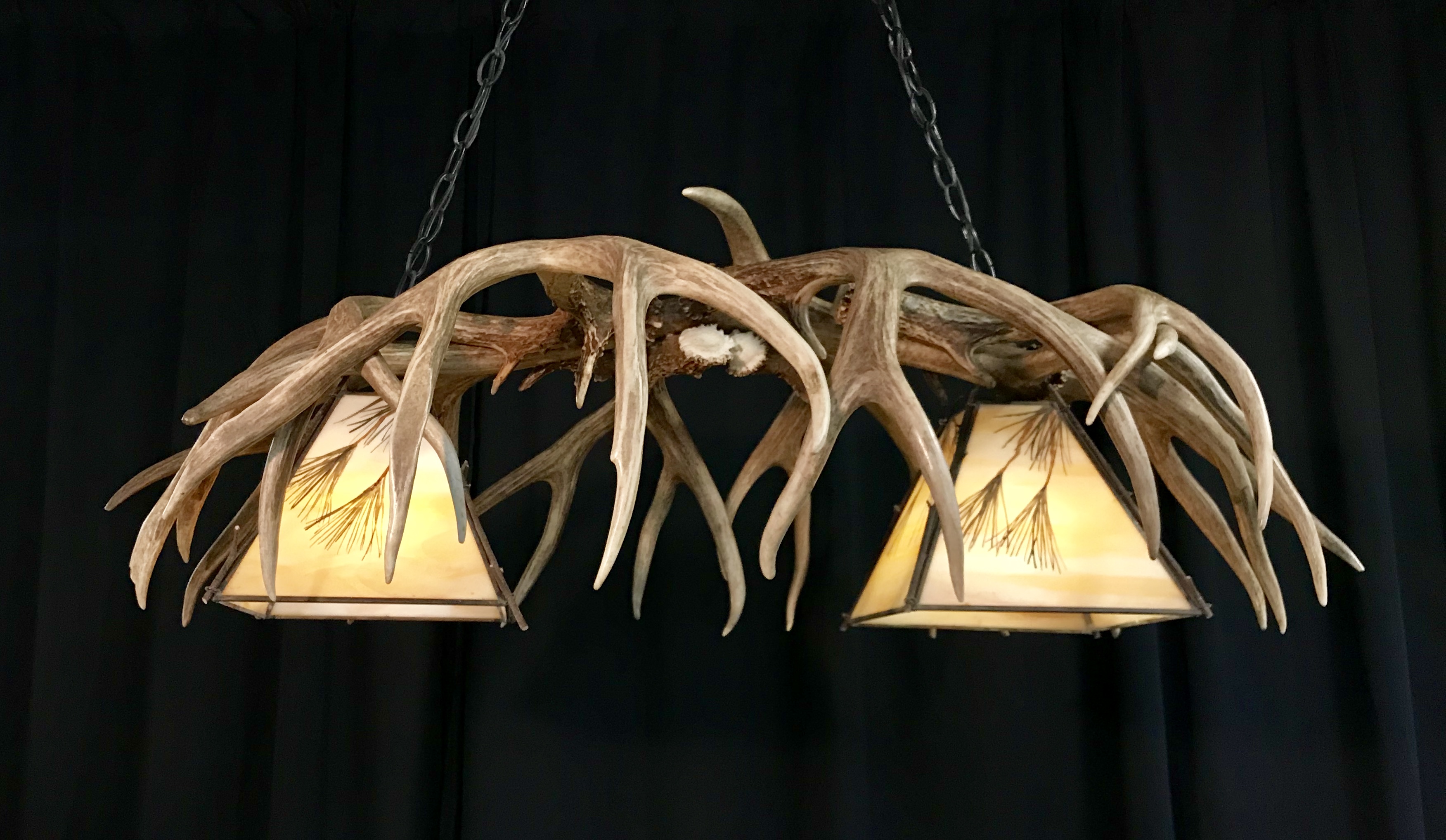 kitchen light fixture antler look