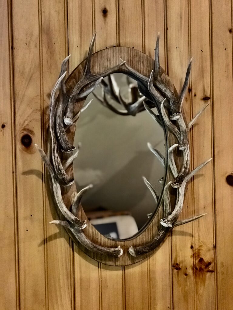 Real Deer Antler Mirror - Small - Mad River Antler