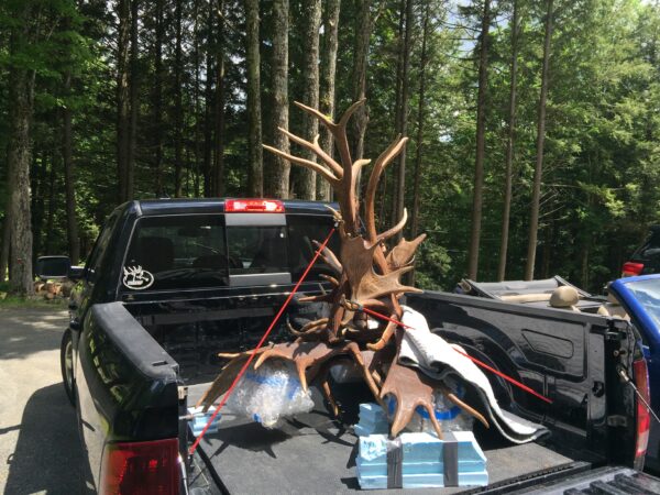 Reks chandelier loaded on truck