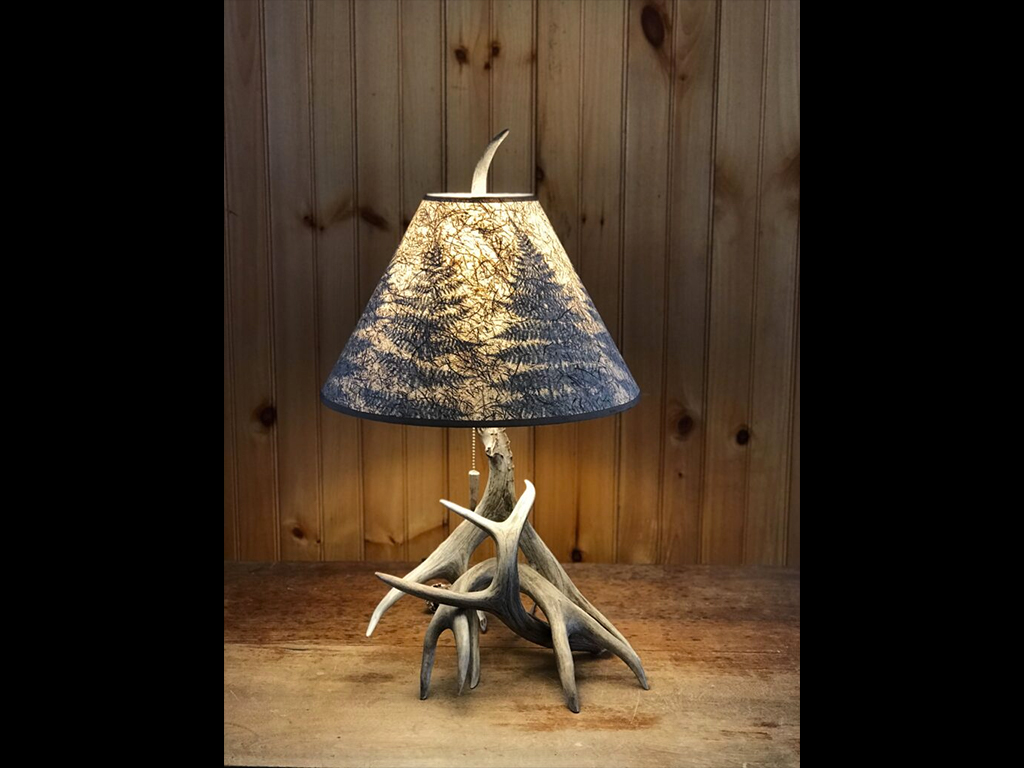 Real Deer Antler Table Lamp With, Real Deer Antler Table Lamps