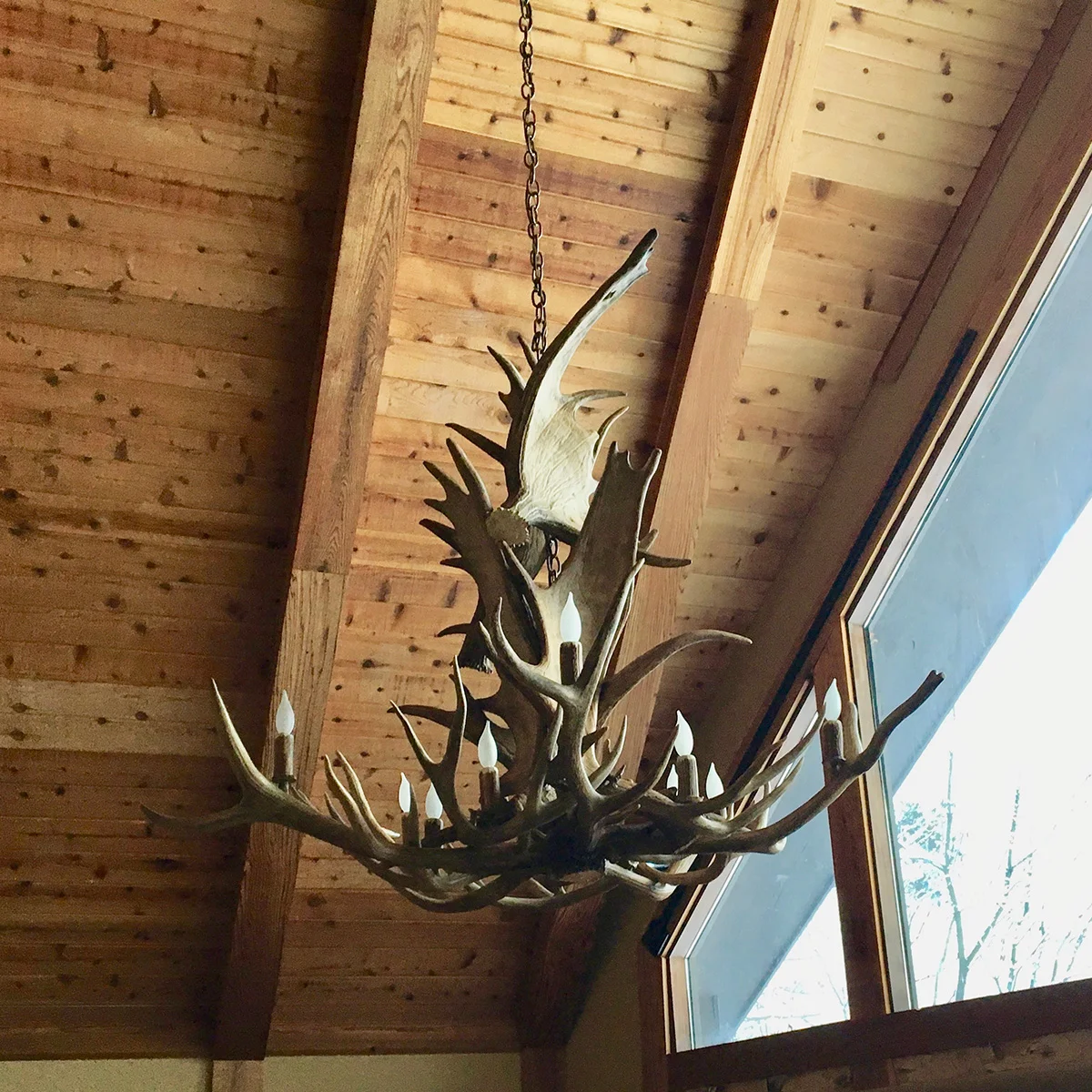 Antler chandelier