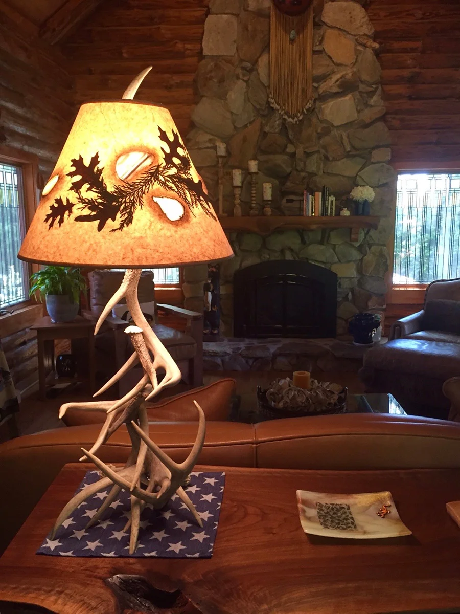 Antler lamp