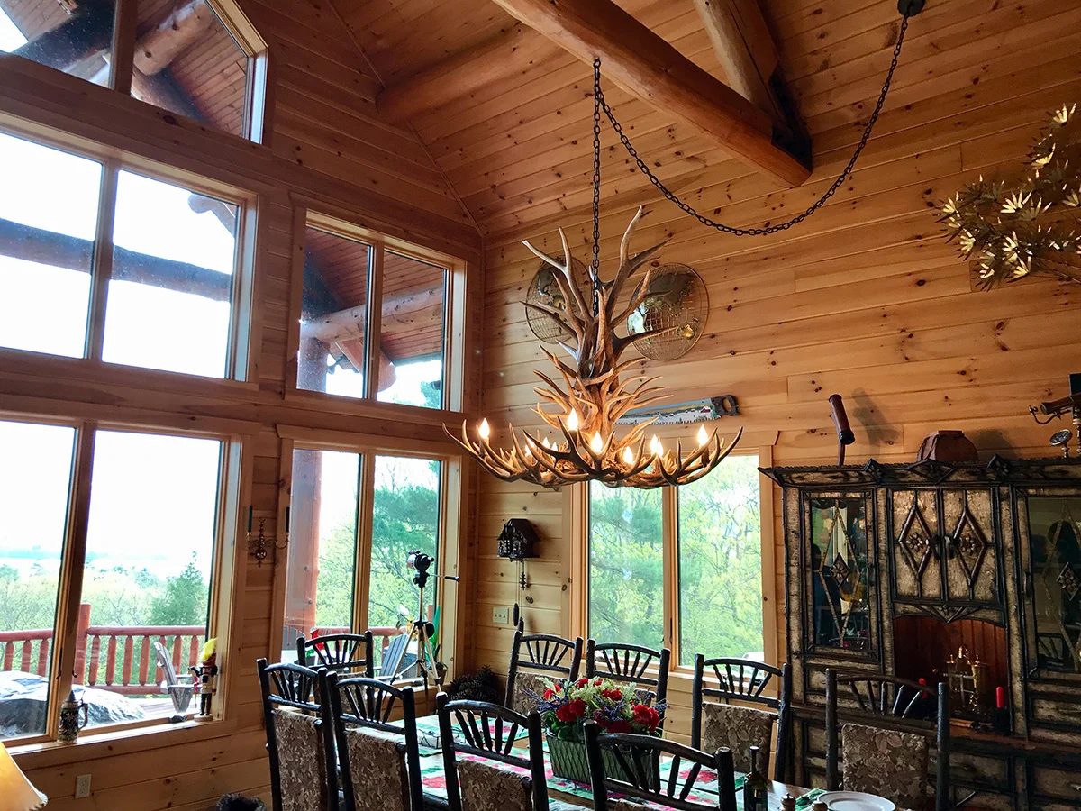 Antler chandelier