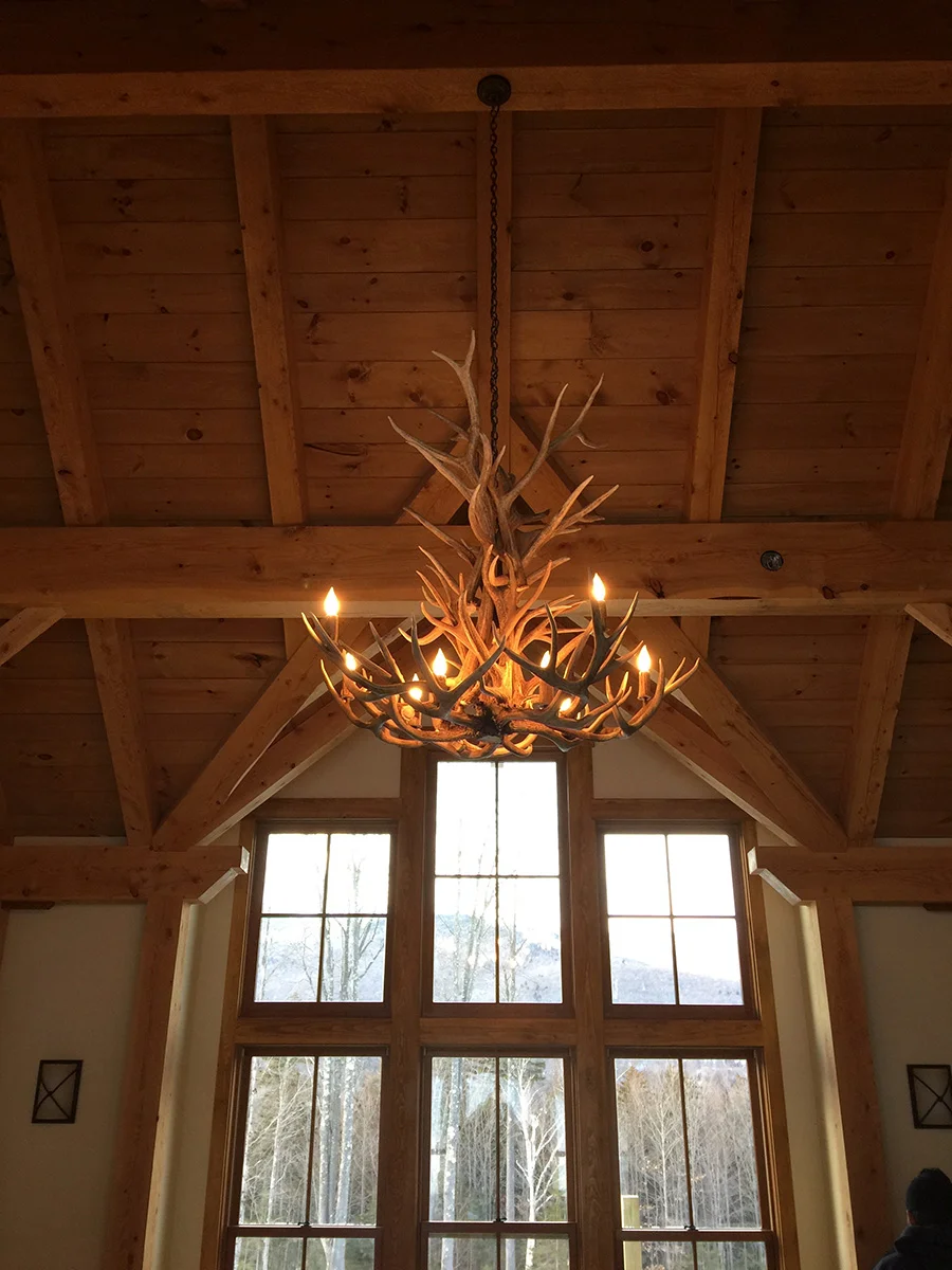 Antler chandelier